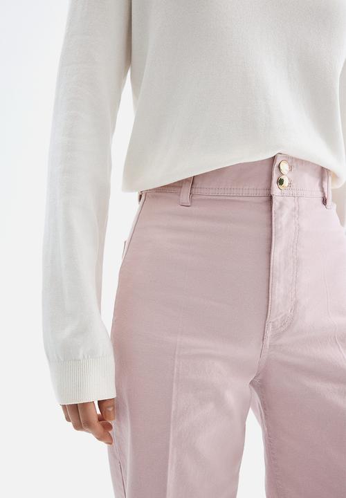 H&M - Canvas trousers - light pink