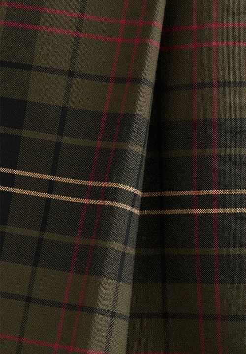 H&M - Pleated skirt - dark green/checked 
