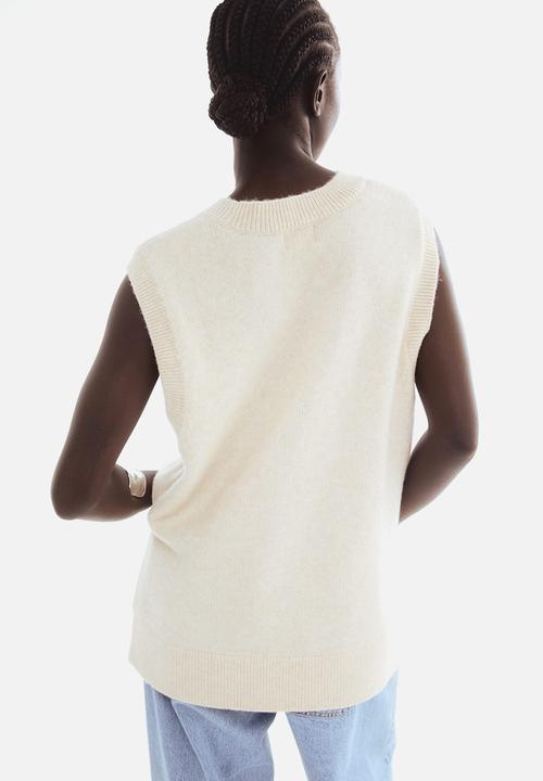 H&M - Sweater vest - light beige marl