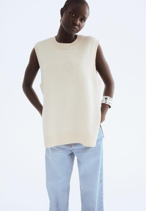 H&M - Sweater vest - light beige marl