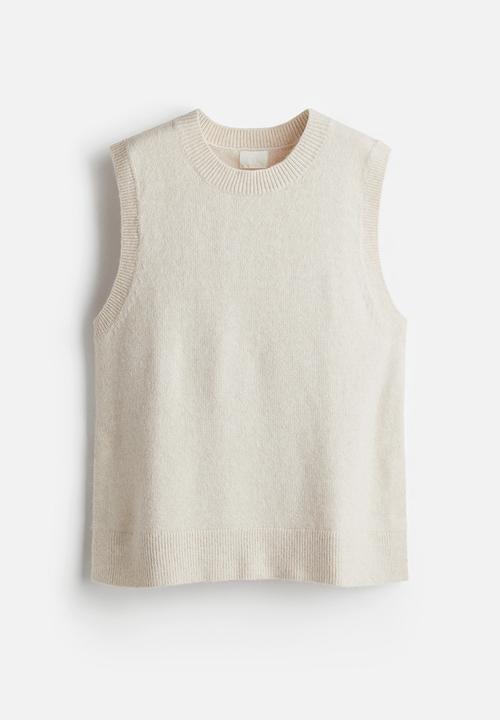 H&M - Sweater vest - light beige marl