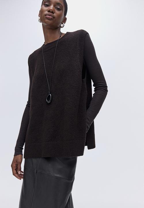 H&M - Sweater vest - dark brown