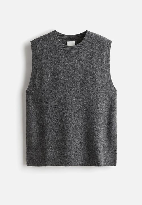 H&M - Sweater vest - dark grey marl
