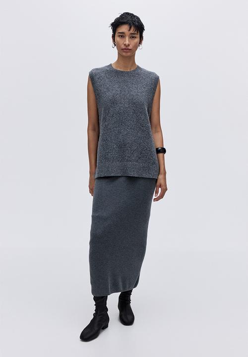 H&M - Sweater vest - dark grey marl