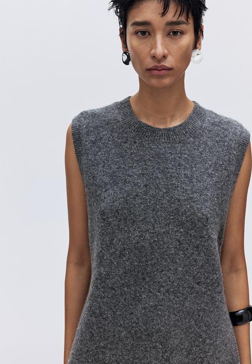 H&M - Sweater vest - dark grey marl