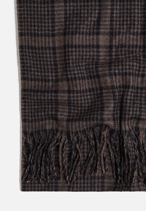 H&M - Scarf - taupe checked