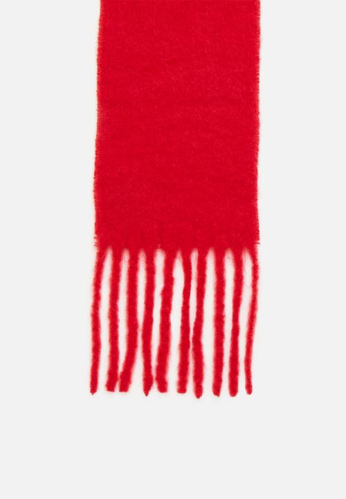 H&M - Fluffy scarf - bright red