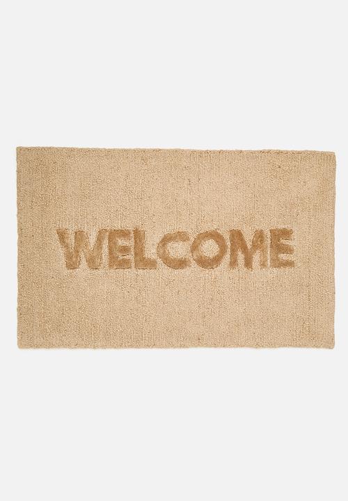 Sixth Floor - Welcome Jute Doormat 2pk