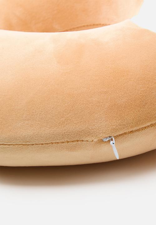 Pop Candy - Travel pillow & eye mask set - raw sienna