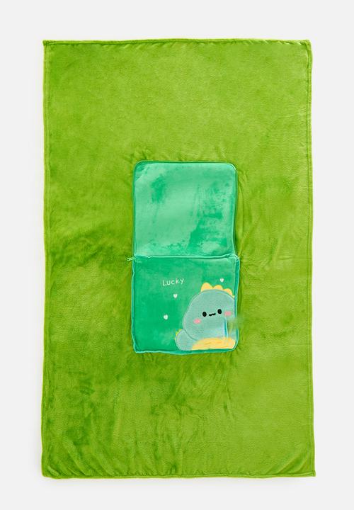 Pop Candy - 2-in-1 blanket & pillow - green/yellow