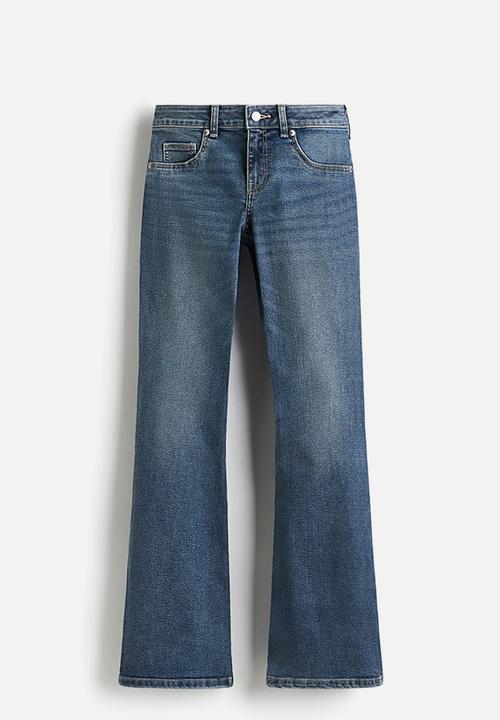 H&M - Flared low jeans - denim  blue