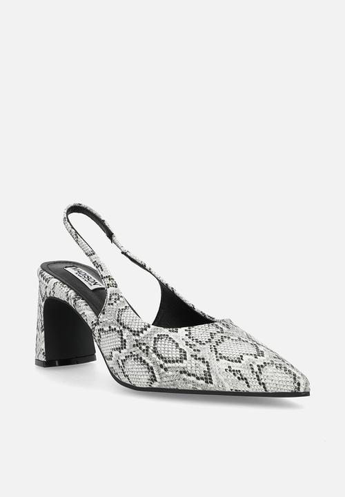 Madison® - Odette slingback heel - white & black