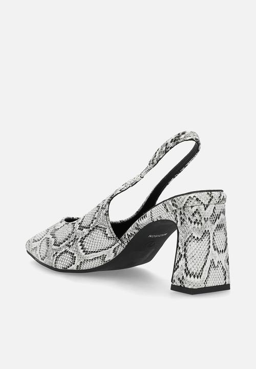 Madison® - Odette slingback heel - white & black