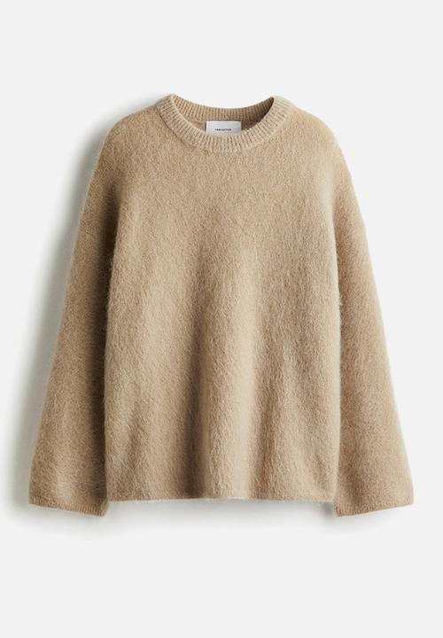 H&M - Oversized mohair-blend jumper - beige