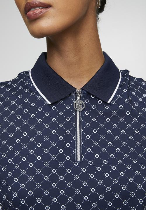 Pringle of Scotland - Pringle kerry short sleeve golfer - navy