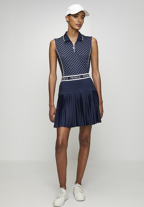 Pringle of Scotland - Pringle kerry short sleeve golfer - navy