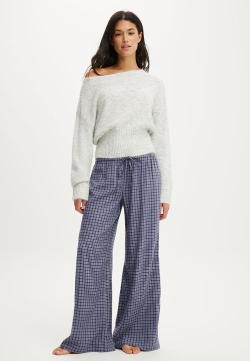 Cotton On - Fluffy off the shoulder knit - light grey marle