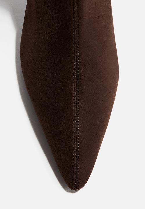 H&M - Heeled sock boots - dark brown