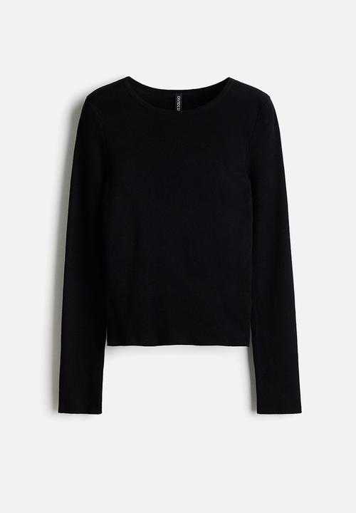 H&M - Long-sleeved jumper - black