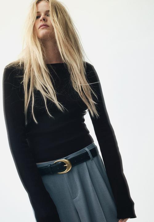 H&M - Long-sleeved jumper - black