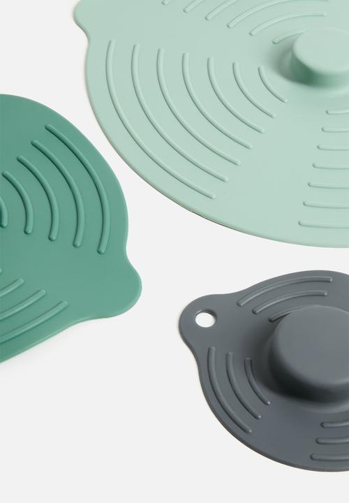 Excellent Houseware - Silicone lid set of 3 - Multi