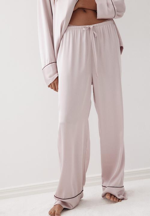 H&M - Satin pyjamas - powder pink
