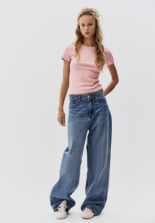 H&M - Ribbed t-shirt - pink