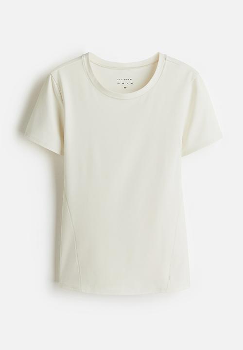 H&M - Sports top with drymove™ - ivory 