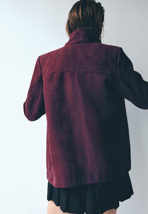 H&M - Jacket - plum red