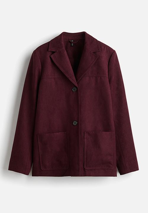 H&M - Jacket - plum red
