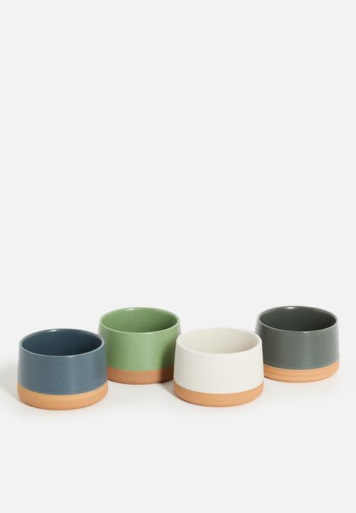 Excellent Houseware - Mila bowls set of 4 on board - Multi