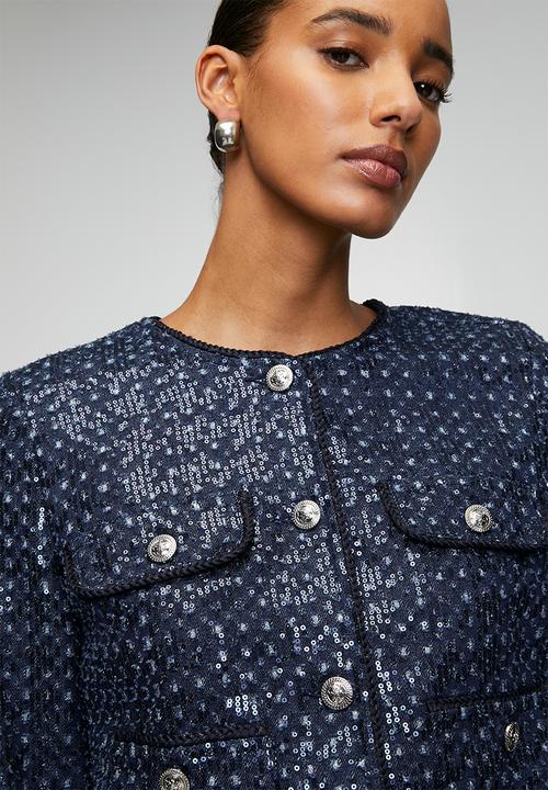 GUESS - Elisa Sequin Denim Jacket - Dream Of Ice