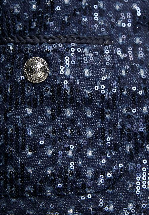 GUESS - Elisa Sequin Denim Jacket - Dream Of Ice