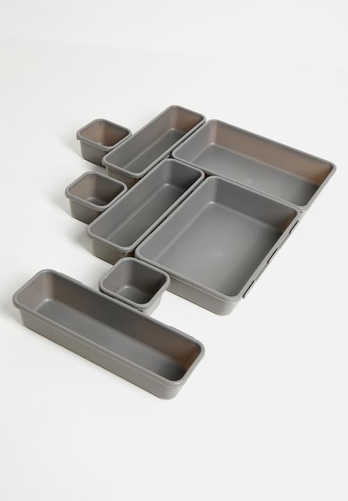 Storage Solutions - Tray Storage Boxes - Grey