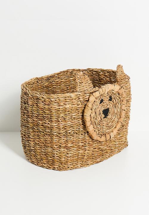 H&S - Lion Basket set of 2 - Natural
