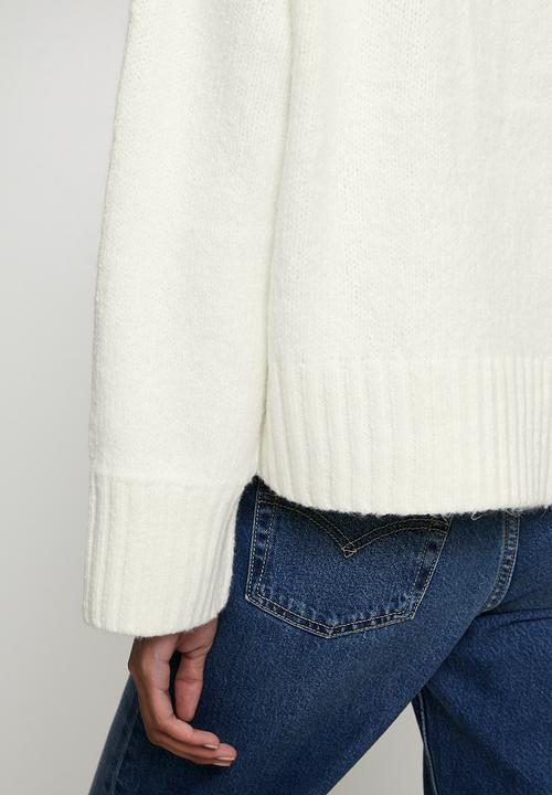 Cotton On - Luxe Crew Neck Sweater - Lofty White