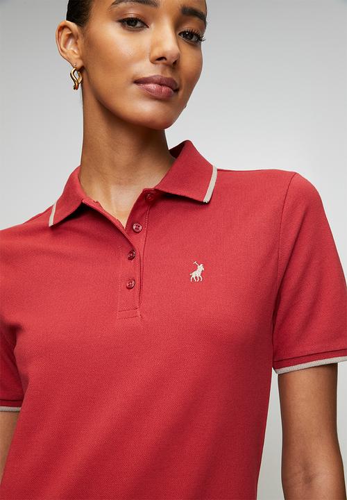 POLO - Wmn Leah Golfer Dress - Garnet