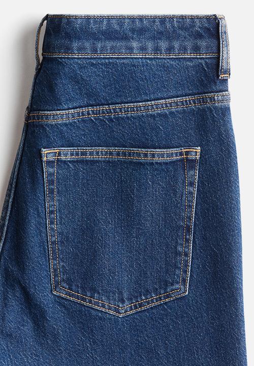 H&M - Bootcut high jeans - dark denim blue