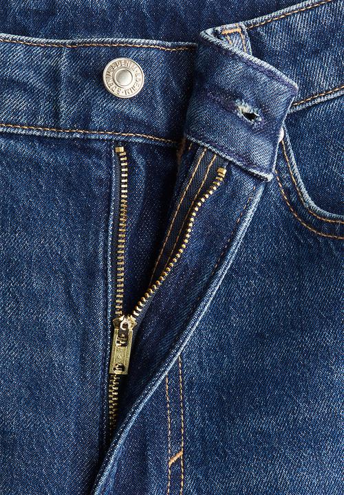 H&M - Bootcut high jeans - dark denim blue