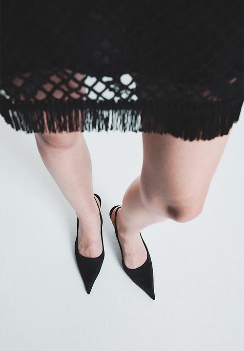 H&M - Heeled slingbacks - black