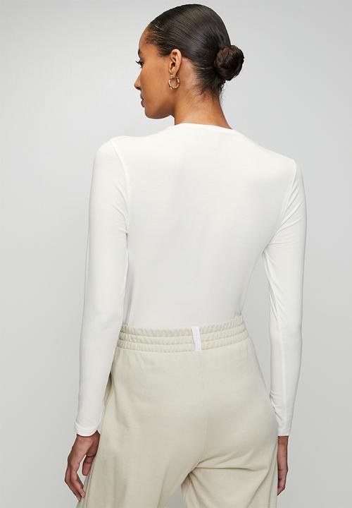 POLO - Wmn Dani Long sleeve Second Skin - Off White