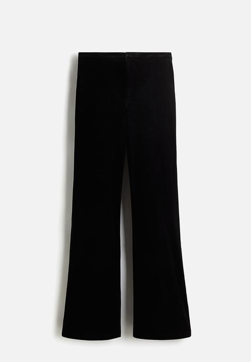 H&M - Flared trousers - black