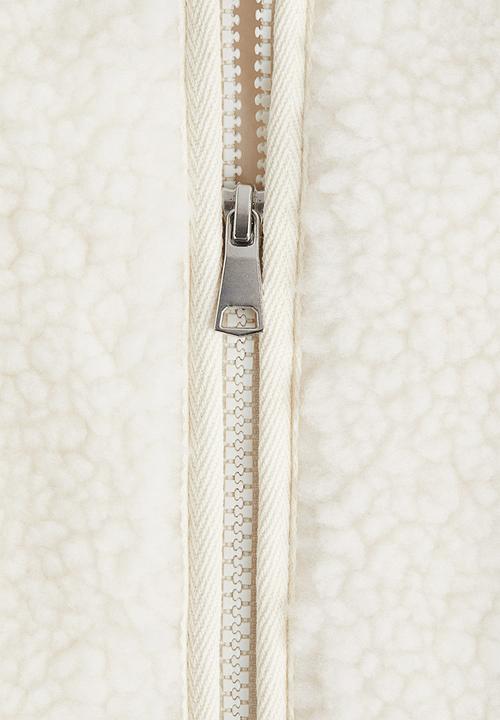 H&M - Teddy gilet - white