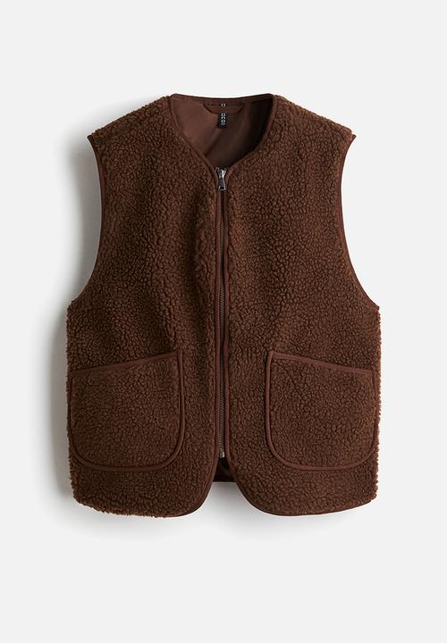 H&M - Teddy gilet - dark brown