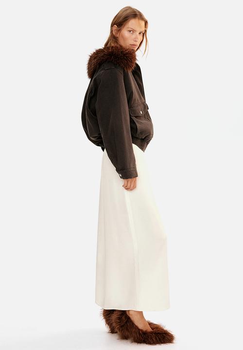 H&M - Oversized collared jacket - dark brown