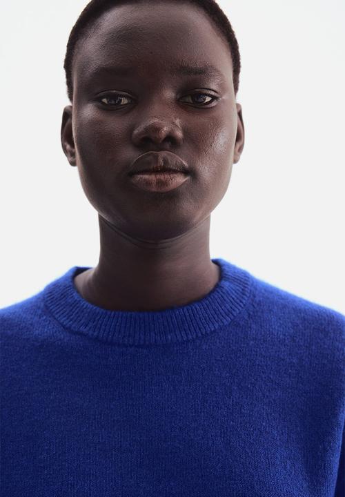 H&M - Knitted t-shirt - bright blue
