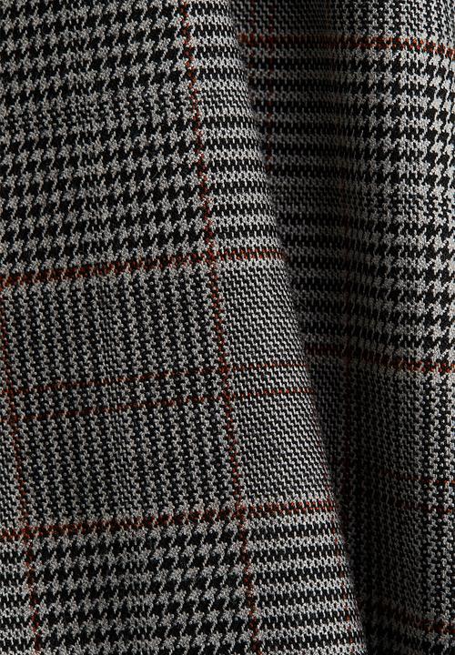 H&M - Pencil skirt - grey dogtooth pattern