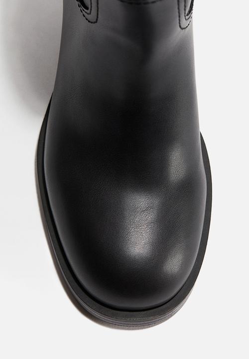 H&M - Block-heeled ankle boots - black