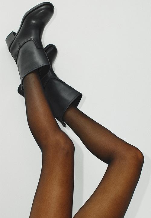H&M - Block-heeled ankle boots - black