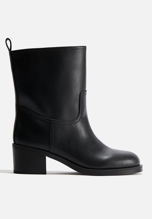 H&M - Block-heeled ankle boots - black